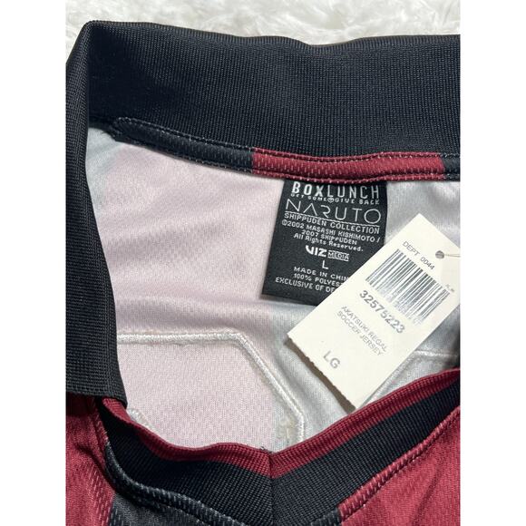 NARUTO SHIPPUDEN AKATSUKI SOCCER JERSEY LEAF VILLAGE SHIRT - Picture 5 of 7